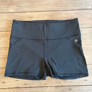 Athleta Women’s Black High-Rise Bike Shorts Size Large